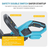 NNEDSZ 36V Cordless Electric Hedge Trimmer Garden Cutter Pruner W/ 3 Batteries