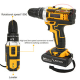 NNEDSZ 36VF BRUSHLESS HEAVY DUTY CORDLESS DRILL IMPACT DRIVER KIT HAMMER +2 BATTERY Box
