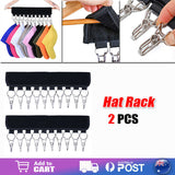 NNEDSZ 2X 10 Clips Door Cap Rack Baseball Hat Holder Closet Hanger Storage Organizer