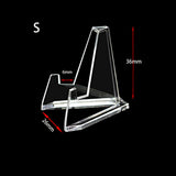 NNEDSZ 20pcs S Acrylic Clear Stand for Trading Card PSA Pokemon Card Holders Stand