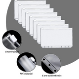 NNEDSZ 20PCS A6 PU Notebook Binder Budget Planner Organizer Cover Cash Pockets Sheets