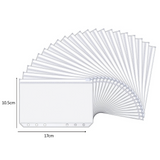 NNEDSZ 20PCS A6 PU Notebook Binder Budget Planner Organizer Cover Cash Pockets Sheets
