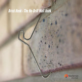 NNEDSZ 10 Pack 155-165mm (6-6.5") Brick Hooks - Wall Clips Hangers For Pictures Plants