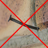 NNEDSZ 10 Pack 155-165mm (6-6.5") Brick Hooks - Wall Clips Hangers For Pictures Plants