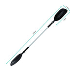 NNEDSZ 2.2M Kayak Paddle - Curved Blade Position Shift Oar Aluminium Shaft
