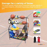 NNEDSZ Social Hike Storage Organiser Trolley on Wheels - Garage Sports Equipment Basket