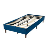 NNEDSZ Velvet Blue Bed Frame – Double