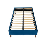 NNEDSZ Velvet Blue Bed Frame – Queen
