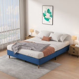 NNEDSZ Velvet Blue Bed Frame – Single