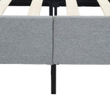 NNEDSZ Bedframe with Wooden Slats (Light Grey) – Double