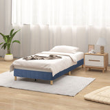 NNEDSZ Metal Bed Frame Mattress Foundation Blue – Double