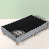 NNEDSZ Metal Bedframe Mattress Foundation (Light Grey) – King
