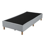 NNEDSZ Metal Bedframe Mattress Foundation (Light Grey) – Single