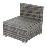 NNEDSZ 6PCS Outdoor Modular Lounge Sofa Coogee-Grey