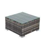 NNEDSZ 8PCS Outdoor Furniture Modular Lounge Sofa Lizard-Grey