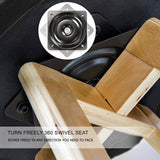 NNEDSZ 4X Wooden Bar Stool Dining Chair Leather LEILA 72cm BLACK