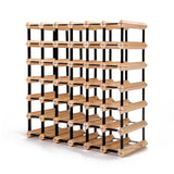 NNEDSZ Timber Wine Rack Storage Cellar Organiser 42 Bottle