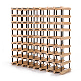 NNEDSZ Timber Wine Rack Storage Cellar Organiser 72 Bottle