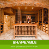 NNEDSZ Timber Wine Rack Storage Cellar Organiser 72 Bottle