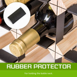NNEDSZ Timber Wine Rack Storage Cellar Organiser 72 Bottle