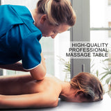 NNEDSZ Aluminium Portable Beauty Massage Table Bed 2 Fold 55cm White