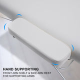 NNEDSZ Aluminium Portable Beauty Massage Table Bed 2 Fold 55cm White