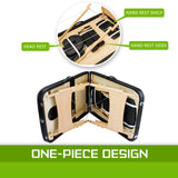 NNEDSZ Wooden Portable Massage Table Bed 3 Fold 70cm BLACK