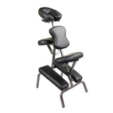 NNEDSZ Aluminium Portable Beauty Massage Foldable Chair Table BLACK