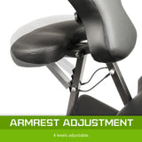 NNEDSZ Aluminium Portable Beauty Massage Foldable Chair Table BLACK