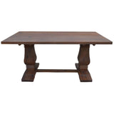 NNEDSZ Florence  High Dining Table 200cm French Provincial Pedestal Solid Timber Wood