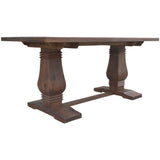 NNEDSZ Florence  High Dining Table 200cm French Provincial Pedestal Solid Timber Wood