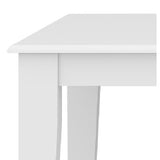 NNEDSZ Daisy Dining Table 100cm Solid Acacia Timber Wood Hampton Furniture - White