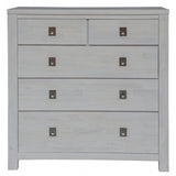 NNEDSZ Myer Tallboy 5 Chest of Drawers Storage Cabinet White Wash