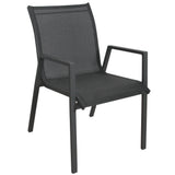 NNEDSZ Iberia 8pc Set Aluminium Outdoor Dining Table Chair Charcoal