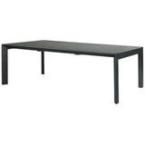 NNEDSZ Iberia 13pc 230-345cm Aluminium Outdoor Extensible Dining Table Chair Charcoal