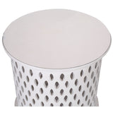 NNEDSZ Pansy  Wooden Round 50cm Side Table Sofa End Tables - White