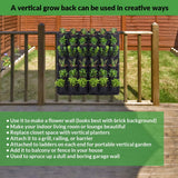 NNEDSZ 36 Pockets Wall Hanging Planter Planting Grow Bag Vertical Garden Vegetable Flower Black