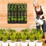NNEDSZ 36 Pockets Wall Hanging Planter Planting Grow Bag Vertical Garden Vegetable Flower Black