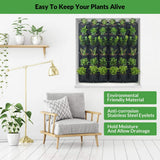 NNEDSZ 36 Pockets Wall Hanging Planter Planting Grow Bag Vertical Garden Vegetable Flower Black
