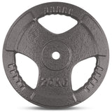 NNEDSZ 20kg Tri-Grip Standard Plate 25mm (Pair)