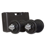 NNEDSZ 20kg Dumbbell Set with Case