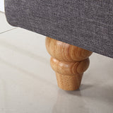 NNEDSZ Bed Head King Size French Provincial Headboard Upholsterd Fabric Charcoal