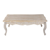 NNEDSZ Coffee Table Oak Wood Plywood Veneer White Washed Finish