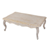 NNEDSZ Coffee Table Oak Wood Plywood Veneer White Washed Finish