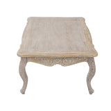 NNEDSZ Coffee Table Oak Wood Plywood Veneer White Washed Finish
