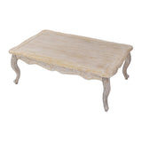 NNEDSZ Coffee Table Oak Wood Plywood Veneer White Washed Finish