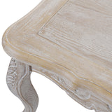 NNEDSZ Coffee Table Oak Wood Plywood Veneer White Washed Finish