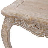 NNEDSZ Medium Size Oak Wood White Washed Finish Dining Set
