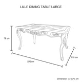 NNEDSZ Large Size Oak Wood White Washed Finish Dining Set