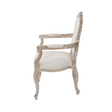 NNEDSZ Medium Size Oak Wood White Washed Finish Arm Chair Dining Set